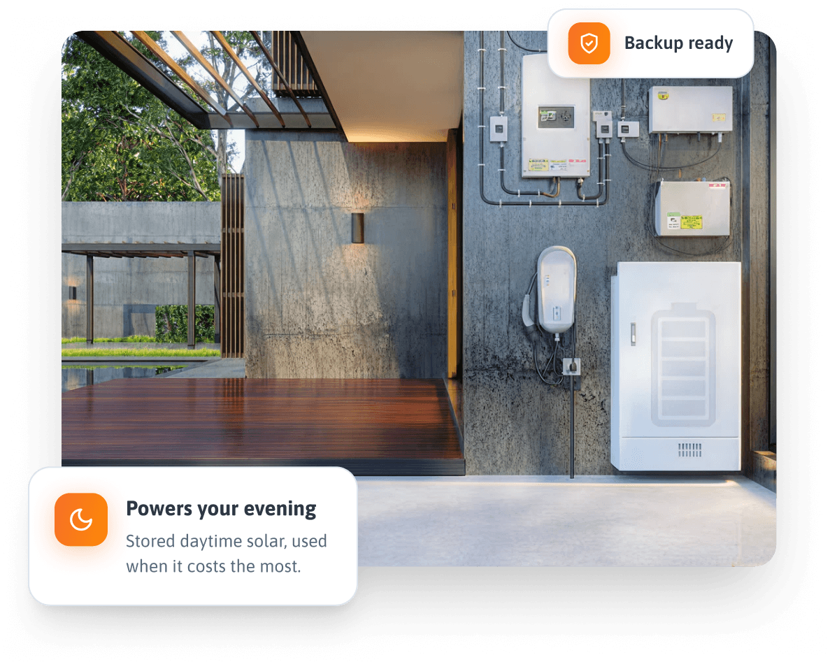Home battery illustration